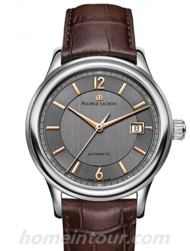 艾美LC6098-SS001-320男表典雅系列-棕色表带/表径40mm