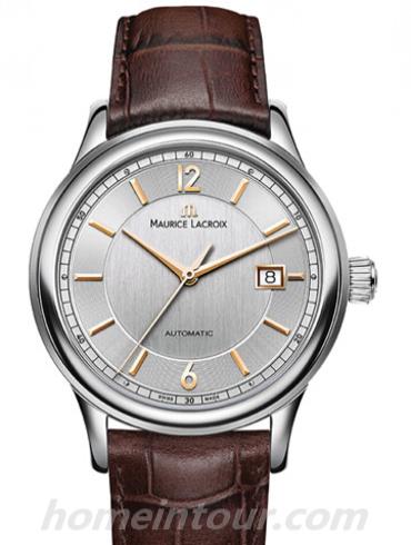 艾美LC6098-SS001-121男表典雅系列-棕色表带/表径40mm