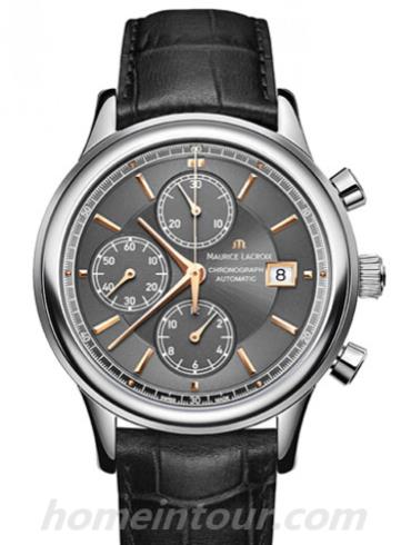 艾美LC6158-SS001-330男表典雅系列-黑色表带/表径41mm