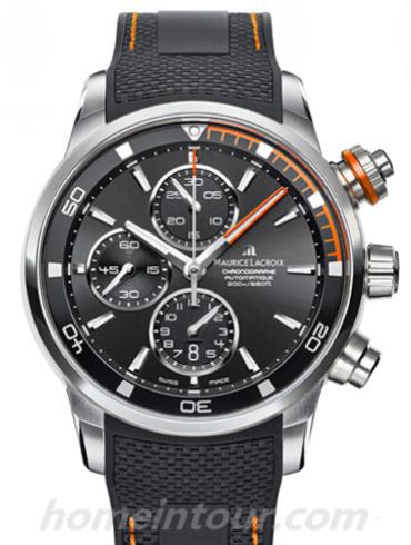 艾美PT6008-SS001-332男表奔涛系列-黑色表带/表径43mm