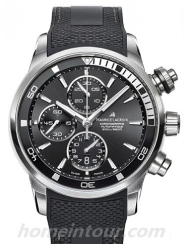 艾美PT6008-SS001-330男表奔涛系列-黑色表带/表径43mm