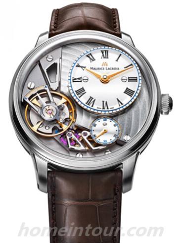 艾美MP6118-SS001-112男表-棕色表带/表径43mm