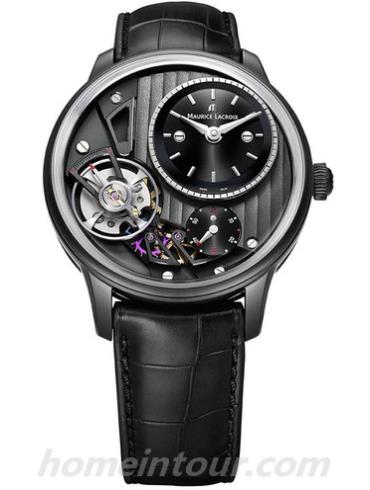 艾美MP6118-ALB01-330男表匠心系列-黑色表带/表径43mm