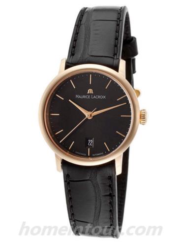 艾美LC6013-PG101-330女表典雅系列-棕色表带/表径28mm