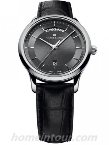 艾美LC1227-SS001-330男表典雅系列-黑色表带/表径38mm