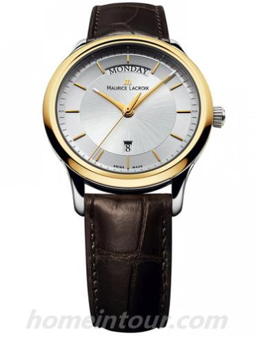 艾美LC1227-PVY11-130男表典雅系列-棕色表带/表径38mm