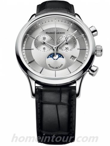 艾美LC1148-SS001-131男表典雅系列-黑色表带/表径40mm