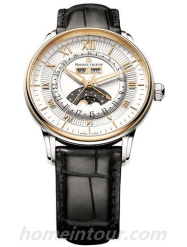 艾美MP6428-PG101-11E男表匠心系列-棕色表带/表径40mm