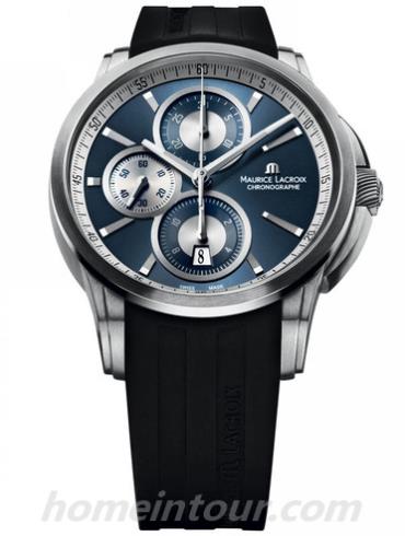 艾美PT6188-SS001-430-002男表奔涛系列-黑色表带/表径43mm