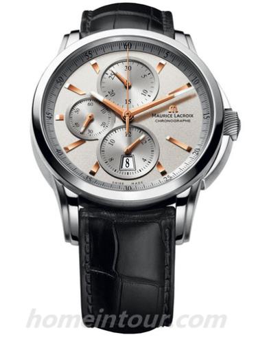 艾美PT6188-SS001-131-001男表奔涛系列-黑色表带/表径43mm