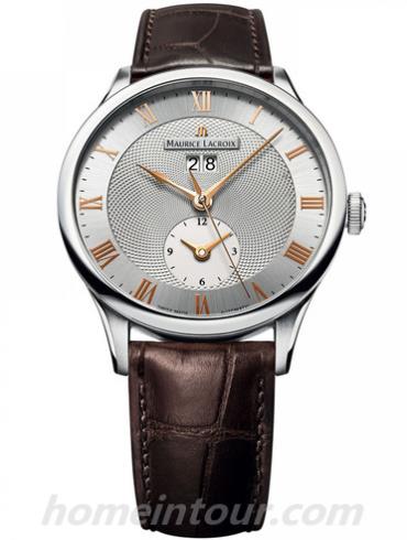 艾美MP6707-SS001-111男表匠心系列-棕色表带/表径40mm