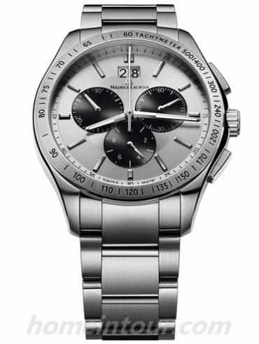 艾美MI1028-SS002-130男表MIROS系列-银色表带/表径39mm