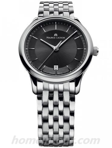 艾美LC1237-SS002-330男表典雅系列-银色表带/表径38mm