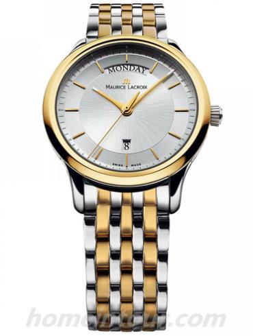 艾美LC1227-PVY13-130男表典雅系列-间金色表带/表径38mm