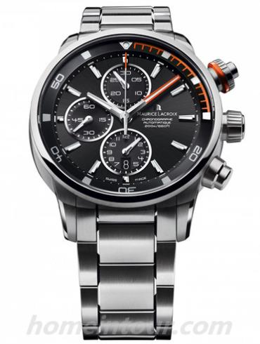 艾美PT6008-SS002-332-002男表奔涛系列-银色表带/表径43mm