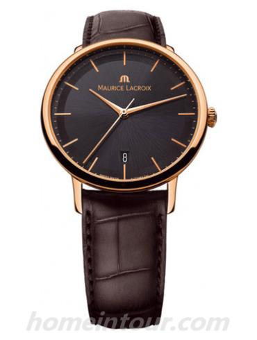 艾美LC6007-PG101-330男表典雅系列-棕色表带/表径38mm