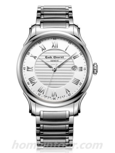 艾米龙08.1128.G.6S.2.05.6男表Héritier传承系列-银色表带/表径&#8211;