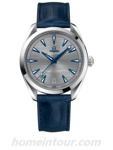 欧米茄220.13.41.21.06.001男表海马系列-蓝色表带/表径41mm