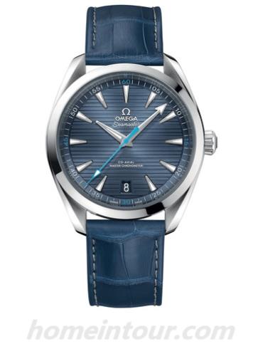 欧米茄220.13.41.21.03.002男表海马系列-蓝色表带/表径41mm