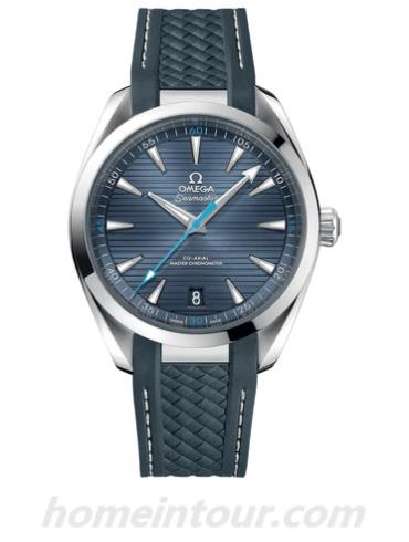 欧米茄220.12.41.21.03.002男表海马系列-蓝色表带/表径41mm