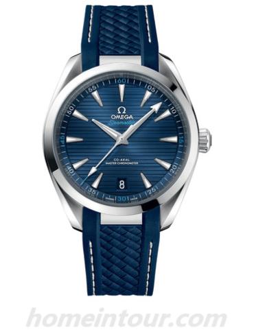 欧米茄220.12.41.21.03.001男表海马系列-蓝色表带/表径41mm