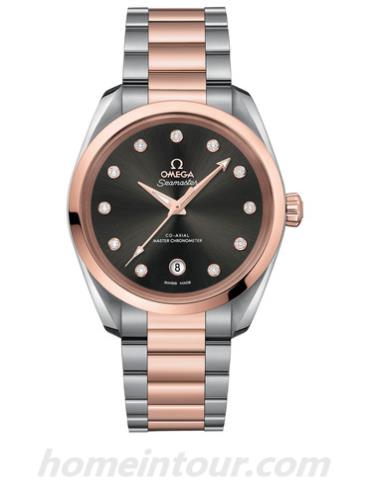 欧米茄220.20.38.20.56.001男表海马系列-银色表带/表径38mm