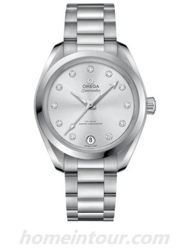 欧米茄220.10.34.20.60.001男表海马系列-银色表带/表径34mm