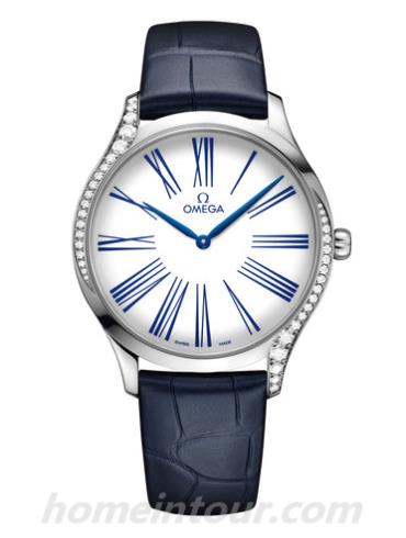 欧米茄428.18.39.60.04.001男表碟飞系列-紫色表带/表径39mm