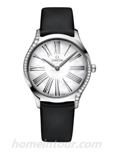 欧米茄428.17.36.60.05.001男表碟飞系列-黑色表带/表径36mm