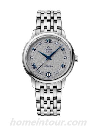 欧米茄424.10.33.20.56.002女表碟飞系列-银色表带/表径32.7mm