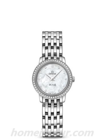 欧米茄424.55.24.60.55.003女表碟飞系列-银色表带/表径24.4mm