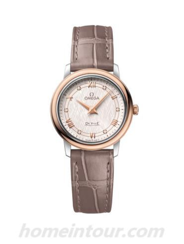 欧米茄424.23.27.60.52.001女表碟飞系列-棕色表带/表径27.4mm