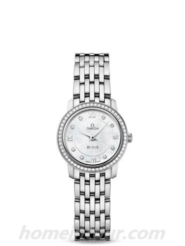 欧米茄424.15.24.60.55.001女表碟飞系列-银色表带/表径24.4mm