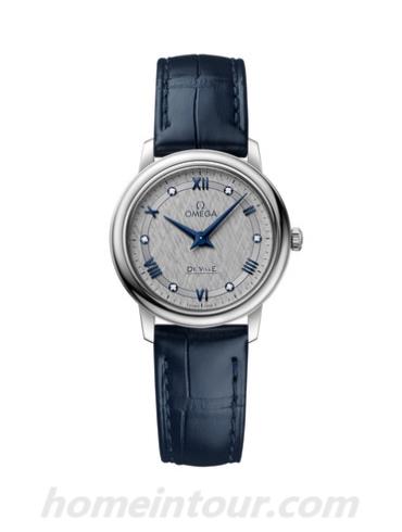 欧米茄424.13.27.60.56.001女表碟飞系列-蓝色表带/表径27.4mm