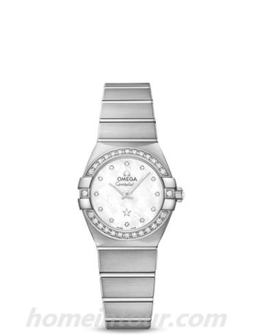 欧米茄123.55.24.60.55.017女表星座系列-银色表带/表径24mm