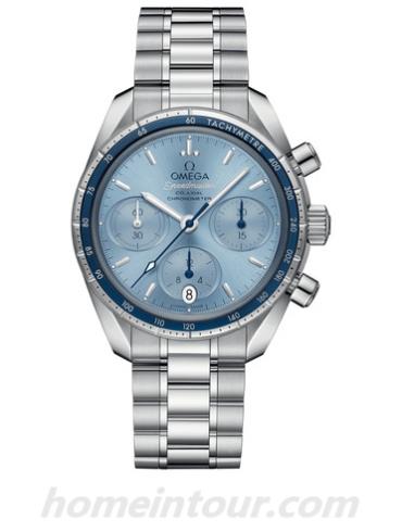 欧米茄324.30.38.50.03.001男表超霸系列-银色表带/表径38mm