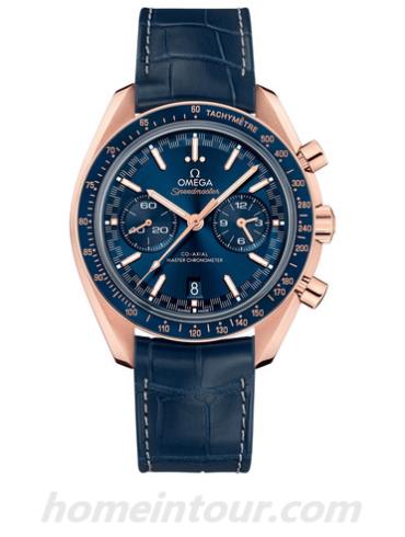 欧米茄329.53.44.51.03.001男表超霸系列-蓝色表带/表径44.25mm