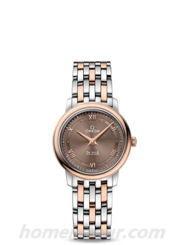 欧米茄424.20.27.60.13.001女表碟飞系列-间金色表带/表径27.4mm