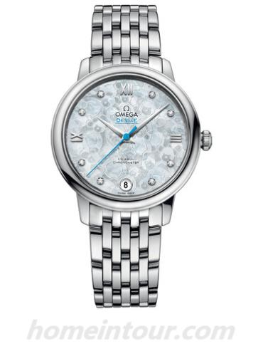 欧米茄424.10.33.20.55.004女表碟飞系列-银色表带/表径32.7mm