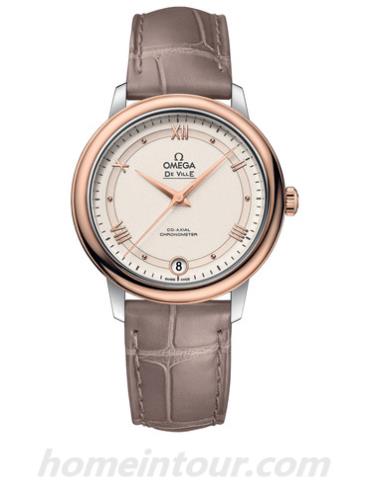 欧米茄424.23.33.20.09.001女表碟飞系列-棕色表带/表径32.7mm