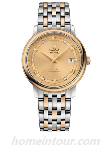 欧米茄424.20.40.20.58.001男表碟飞系列-间金色表带/表径39.5mm