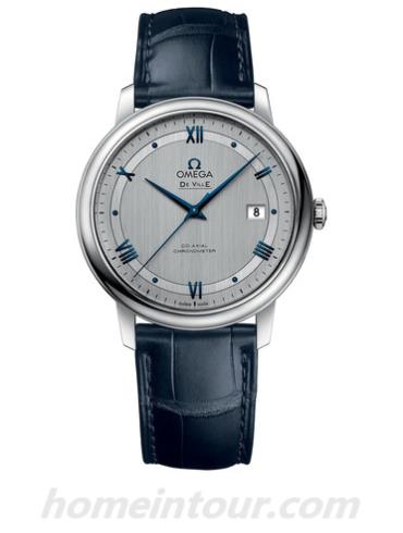 欧米茄424.13.40.20.02.003男表碟飞系列-蓝色表带/表径39.5mm