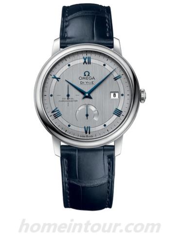 欧米茄424.13.40.21.02.003男表碟飞系列-蓝色表带/表径39.5mm