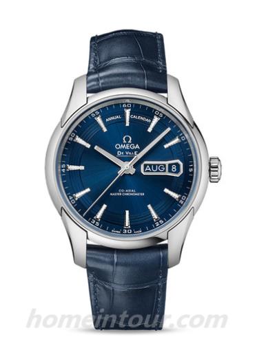 欧米茄433.33.41.22.03.001男表碟飞系列-蓝色表带/表径41mm