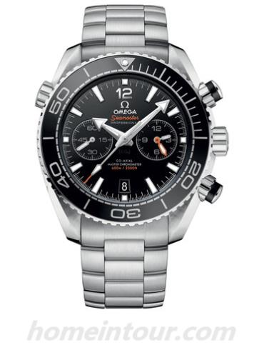 欧米茄215.30.46.51.01.001男表海马系列-银色表带/表径45.5mm