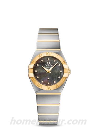 欧米茄123.20.24.60.57.006女表星座系列-间金色表带/表径24mm