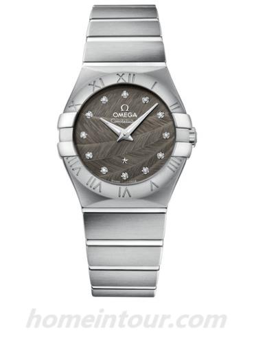 欧米茄123.10.27.60.56.001女表星座系列-银色表带/表径27mm