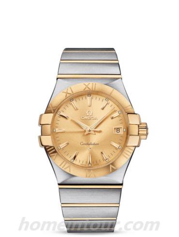 欧米茄123.20.35.60.08.001女表星座系列-间金色表带/表径35mm