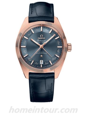 欧米茄130.53.41.22.03.001男表星座系列-蓝色表带/表径41mm