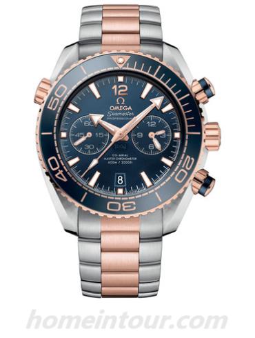 欧米茄215.20.46.51.03.001男表海马系列-间金色表带/表径45.5mm